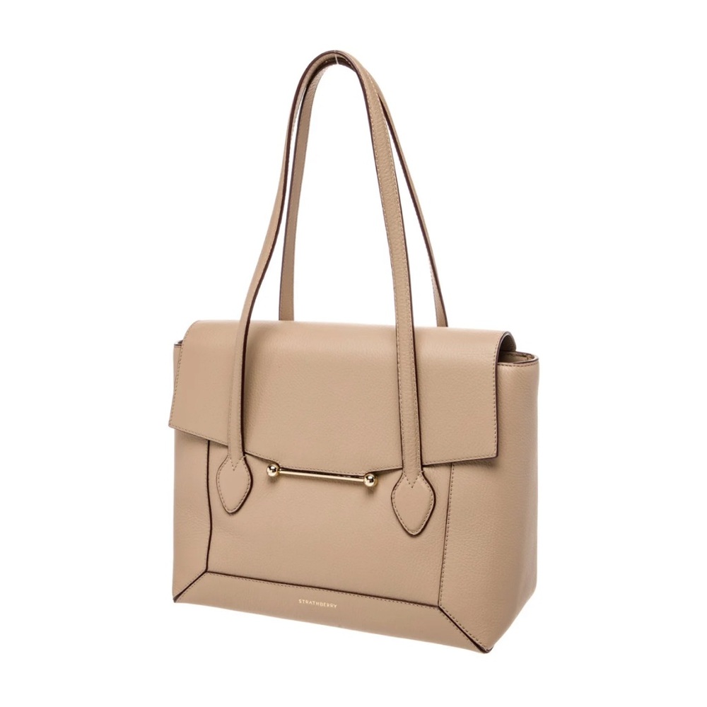 Strathberry Beige Leather Shoulder Bag - Picture 6 of 7